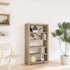 BaraSh 5-Tier Bookcase Office Furniture Bookshelf for Bedroom Bookshelve Office Bookcase 31.5"x11.8"x55.1" Solid Wood Acacia view 1