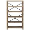 BaraSh 5-Tier Bookcase Office Furniture Bookshelf for Bedroom Bookshelve Office Bookcase 31.5"x11.8"x55.1" Solid Wood Acacia view 4