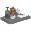 BaraSh Wall Shelves 4 pcs High Gloss Gray 15.7"x9.1"x1.5" MDF Shelving Wall Mounted Shelves for Bedroom Shelves for Wall Wall Shelves view 3