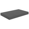 BaraSh Wall Shelves 4 pcs High Gloss Gray 15.7"x9.1"x1.5" MDF Shelving Wall Mounted Shelves for Bedroom Shelves for Wall Wall Shelves view 4