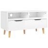 BaraSh TV Stand TV & Media Furniture TV Console with Storage TV Furniture for Living Room High Gloss White 35.4"x15.7"x19.1" Engineered Wood view 2