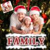 Amlion Personalized Your Photo Ornament,Custom Photo Ornament with Text Customized Acrylic Family Picture Ornament Decor Xmas Gift for Kids Mom Dad Husband Wife Friend Pet view 1