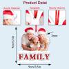 Amlion Personalized Your Photo Ornament,Custom Photo Ornament with Text Customized Acrylic Family Picture Ornament Decor Xmas Gift for Kids Mom Dad Husband Wife Friend Pet view 2