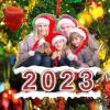 Amlion Personalized Your Photo Ornament,Custom Photo Ornament with Text Customized Acrylic Family Picture Ornament Decor Xmas Gift for Kids Mom Dad Husband Wife Friend Pet view 3