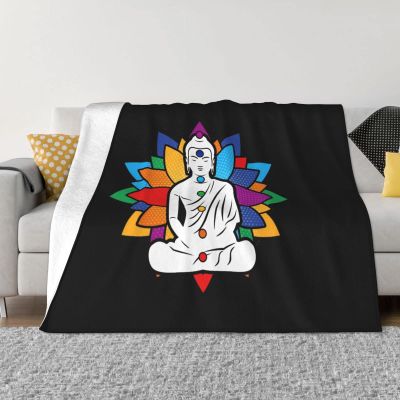 Buddha Chakra Meditation Lightweight Super Soft and All Season Warm,Thermal Blanket, Blanket for Sofas