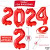 KatchOn Red 2024 Balloons 16 Inch - Graduation Decorations Class of 2024 | Balloon Numbers | Foil Balloons for Graduation view 2