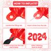 KatchOn Red 2024 Balloons 16 Inch - Graduation Decorations Class of 2024 | Balloon Numbers | Foil Balloons for Graduation view 3