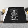 Pyramid Illuminati Don't Trust Anyone Lightweight Super Soft and All Season Warm,Thermal Blanket, Blanket for Sofas view 1