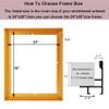 CANFRAVAS Canvas Frame 30x40, DIY Metal Canvas Floating Frames, Canvas Floater Frame for 0.6"-0.9" Deep Art Paintings (Gold,30"x40") view 4