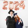 KatchOn, Rose Gold 2024 Balloons 16 Inch - Rose Gold 2024 Balloons Graduation | Graduation Decorations Class of 2024 Balloons | 2024 Balloon Numbers | 2024 Graduation Balloons for 2024 Foil Balloons view 4