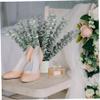 Muzrunq Artificial Eucalyptus Stems Leaves Faux Greenery Branches Eucalyptus Stems for Flower Arrangement Wedding Home Table Centerpiece Party Decoration Green 24 Pcs.. view 2
