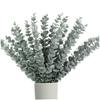 Muzrunq Artificial Eucalyptus Stems Leaves Faux Greenery Branches Eucalyptus Stems for Flower Arrangement Wedding Home Table Centerpiece Party Decoration Green 24 Pcs.. view 3