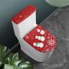 Epaihaiy Christmas Snowman Toilet Lid Cover Elongated, Thick Toilet Seat Cover for Bathroom, Washable Soft Toilet Cover, Fits Most Toilet Lids and Tank view 2