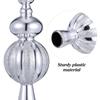 Christmas Tree Topper Shiny Xmas Tree Finials Hand-Painted Treetop Plastic Season Decorations, Beautiful, Classic Christmas Ornaments 9.05 x 2.63 Inches Silver view 3