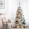 Christmas Tree Topper Shiny Xmas Tree Finials Hand-Painted Treetop Plastic Season Decorations, Beautiful, Classic Christmas Ornaments 9.05 x 2.63 Inches Silver view 4
