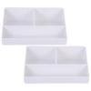 UPKOCH 2pcs Tea Bag Organizer Compartments Multifunctional Storage Box for Tea Bags Sugar Packets and Items for Home Cafes and Restaurants Design view 1