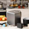 Airthereal Revive Electric Kitchen Composter with Visual Cover, Upgraded SHARKSDEN Tri-Blade, Turn Food Waste and Scraps into Natural Fertilizer for Plants, R500-V, Grey view 3