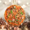 ArogGeld Christmas Ornament Food Pizza Round Christmas Ornament Kitchen Rules Double-Sided Printing Funny Food Restaurant Poster Food Kitchen Hanging Ornaments for Winter Christmas 3.2 Inch view 4