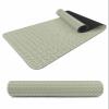 Sage Green Geometric Heat Resistant Table Runner Long, Table Countertop Protector Waterproof Non-Slip Decorative Heat Proof Place Mat for Kitchen Dining Room Modern Casual Creative Stripes 40'' x 12'' view 1