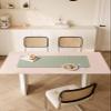 Sage Green Geometric Heat Resistant Table Runner Long, Table Countertop Protector Waterproof Non-Slip Decorative Heat Proof Place Mat for Kitchen Dining Room Modern Casual Creative Stripes 40'' x 12'' view 3