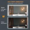 SOGOLINE New LED Bathroom Mirror 72x36 Inch with Front and Backlit, CRI 90+, 3 Colors & Stepless Dimmable Lighted Bathroom Mirror, Anti-Fog, Memory, Top-Grade Tempered Glass, Rotatable view 3