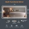 SOGOLINE New LED Bathroom Mirror 72x36 Inch with Front and Backlit, CRI 90+, 3 Colors & Stepless Dimmable Lighted Bathroom Mirror, Anti-Fog, Memory, Top-Grade Tempered Glass, Rotatable view 4