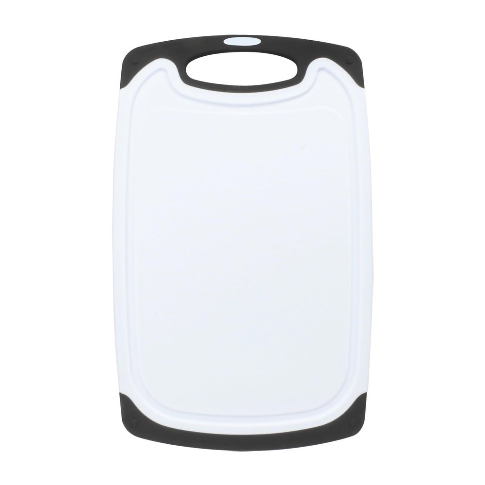 5.9X9.8 inch High-Density Plastic Mini Cutting Board with Built-In Handle - Easy to Clean, Non-Slip Chopping Board for Kitchen - BPA-Free Small Cutting Board and Dishwasher Safe Design