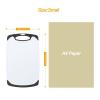 5.9X9.8 inch High-Density Plastic Mini Cutting Board with Built-In Handle - Easy to Clean, Non-Slip Chopping Board for Kitchen - BPA-Free Small Cutting Board and Dishwasher Safe Design view 3