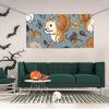 Cute Squirrel Banner Holiday Backdrop for Outdoor Happy Birthday Decorations Yard Signs Christmas Banners Fence Hanging Flag Home Decoration for Party Wedding Business view 2