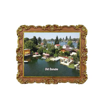 Old Danube Vienna Austria Refrigerator Magnet 3D Travel Souvenir Fridge Decoration Magnetic Sticker Craft Collection