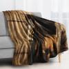 zcwl Horse Blanket Twin XL Size, Western Fleece Throw Blanket for Couch Bed Sofa, Rustic Patterned Blankets and Throws, Super Soft Cozy Plush Flannel Blanket, 66x90, Decor & Gift view 2