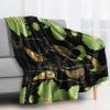 zcwl Koi Fish Blanket Twin Size, Lotus Flower Fleece Throw Blanket for Couch Bed Sofa, Chinese Japanese Patterned Blankets and Throws, Super Soft Cozy Plush Flannel Blanket, 60x80, Decor & Gift view 2