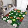 Cartoon Basketball Football Volleyball Baseball Sports Lover Area Rugs Carpet for Boy Room, Floor Rugs Soft Comfortable Washable Non-Slip for Living Room Bedroom Teen Study4 x 5ft view 3