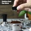 Decdeal 53mm Espresso Tamper, 2 in 1 Coffee Tamper with Stirrer, Stainless Steel Coffee Distributor Tamper Compatible with 54mm Breville Portafilter Basket (Silver) view 3