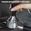 Decdeal 53mm Espresso Tamper, 2 in 1 Coffee Tamper with Stirrer, Stainless Steel Coffee Distributor Tamper Compatible with 54mm Breville Portafilter Basket (Silver) view 4