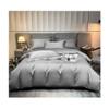 Duvet Cover Twin Full Bedding Duvet Cover Set Cotton Ultra Soft 4 Pieces Duvet Covers with Mattress Cover and 2 Pillow Shams with Zipper Closure Breathable Durable ( Color : Light Gray a , Size : Full view 1