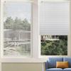 Custom Cordless Venetian Horizontal Blinds - No Drill No Tools Blinds Easy Installation for Window Treatment, 1" Aluminum Slats Shutter Blinds, Privacy & Light Control, 16 1/2" W x 36" L, White view 1