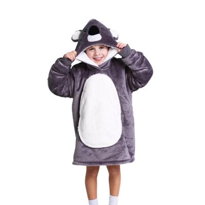 Cuddle Kids Small Blanket Hoodie Koala 3-6 years, Beige, Extended Oversized