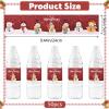 URROMA Christmas Water Bottle Labels, 48pcs Snowman Stickers, Red Adhesive Wine Bottle Covers for Party Supplies view 2