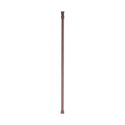 Standard Decorative Window Curtain Rods 21.6in,Telescopic Spring Tension Rod,Heavy Duty Curtain Rods,Thicken Sturdy Drapery Rods,Single Telescoping Window Curtain Rod