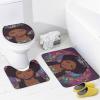 ZGDPBYF Black Girl Afro Lady Crown 3 Piece Bath Mats Black Woman Waterproof Non Slip Bath Mat Set, Washable Rug for Bathroom,-3-Piece Set view 3
