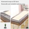 DAZULI Memory Foam Mattress Topper Massage Bed 8cm Thick Square/Round/trapezoidal Head Lash Bed Topper Spa Bed Padding with Breath Hole Removable and Washable(Size:80x190cm,Color:Burgundy S) view 4