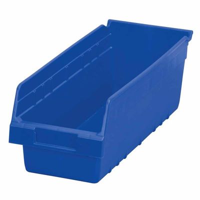 Shelving Inc. 18"d x 7"w x 6"h ShelfMax Akro Bins, Blue, 10 Count