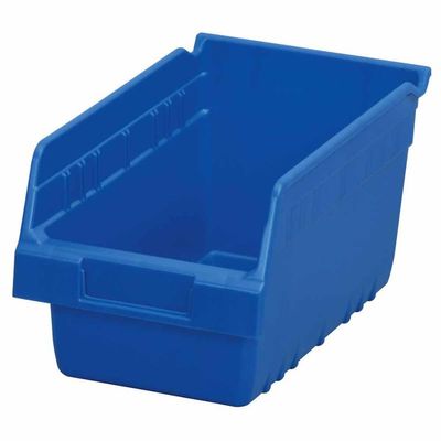 Shelving Inc. 12"d x 7"w x 6"h ShelfMax Akro Bins, Blue, 10 Count