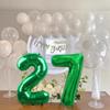 YFHVJTKO 40 Inch Green Number 20 Foil Balloons 20 Celebration Decorations for Happy 20th Birthday Party Wedding Bridal Shower Engagement Photo Shoot Anniversary Decoration, Number 20 Green Balloon view 4