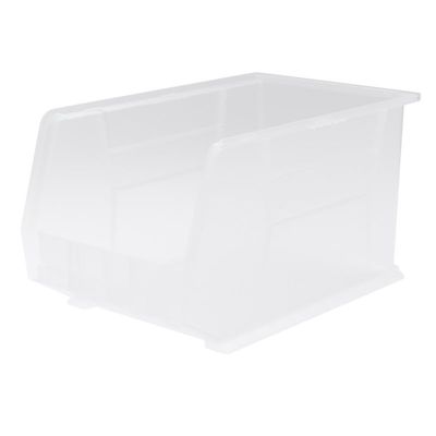 Shelving Inc. 18"d x 11"w x 10"h Akro Bins Stacking Storage Bins, Clear, 6 Count