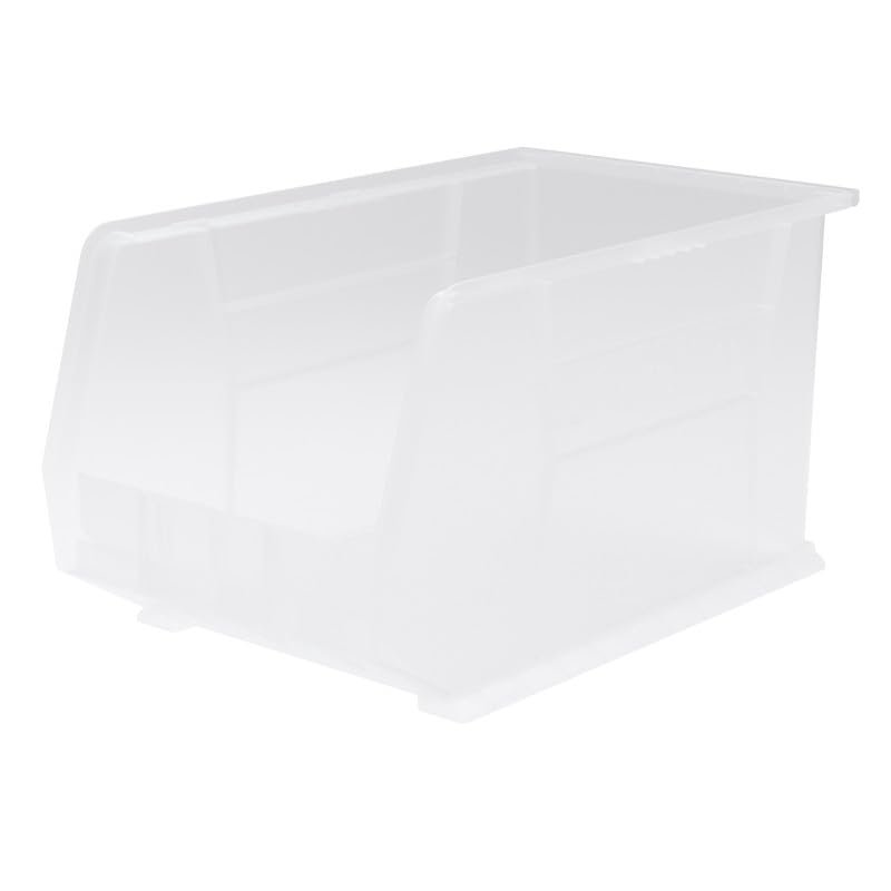 Shelving Inc. 18"d x 11"w x 10"h Akro Bins Stacking Storage Bins, Clear, 6 Count