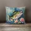Caroline's Treasures DAC2803PW1216 Largemouth Bass Throw Pillow Machine Washable, Indoor Outdoor Decorative Pillow for Couch, Bed or Patio, 12HX16W view 4