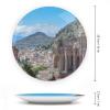 10" Decorative Plate Monument Amphitheatre Ruins Round Ceramic Plate with Display Stand Modern Porcelain Table Plate Wall Hanging Decoration for Home Office Collectible Art Souvenir view 2
