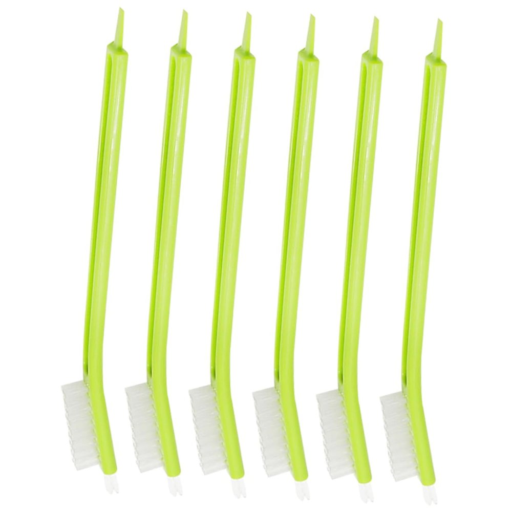 SOLUSTRE Deep Cleaning Kitchen 6pcs Small Brush Cleaning Set Scrub Brushes for Dishes Plastic